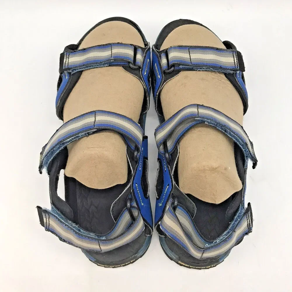 Merrell Hydro Blaze Hook & Loop Sandals Boy's 5M Women's 5.5 Blue Water Shoes